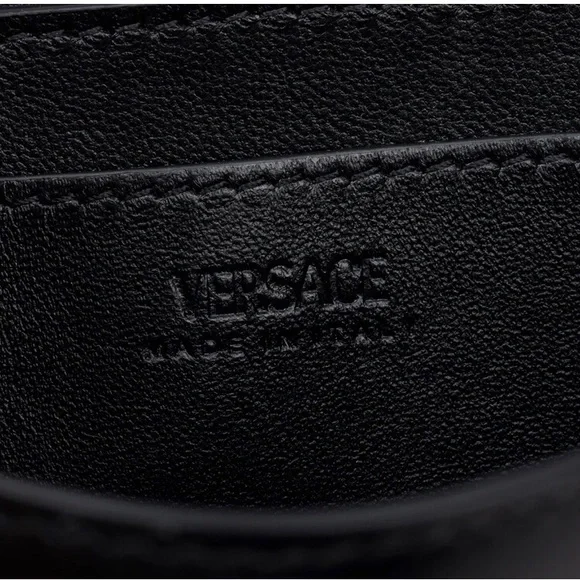 Authentic VERSACE Black Calf Leather Mini Greca Goddess Shoulder Bag - Picture 9 of 11